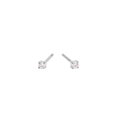 Boucles d'oreilles pierre 2mm