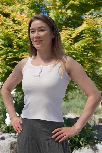 AMARA BAMBOO-BLEND RIB TANK (Final Sale)