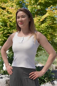 AMARA BAMBOO-BLEND RIB TANK (Final Sale)