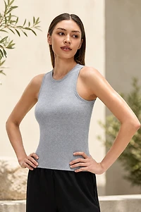WILLOW BAMBOO-BLEND RIBBED TANK