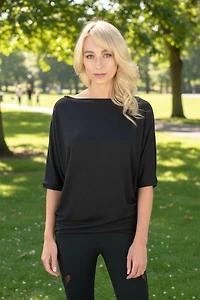 FANNIE BAMBOO-BLEND TOP-Restocked