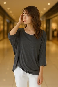 ECOSOFT BAMBOO RELAXED TOP (Final Sale)