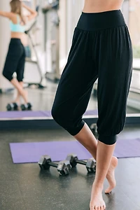 ROSY BAMBOO-BLEND CAPRIS-Restocked