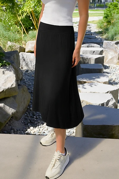SARA BAMBOO-BLEND SKIRT