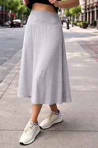 SARA BAMBOO-BLEND SKIRT