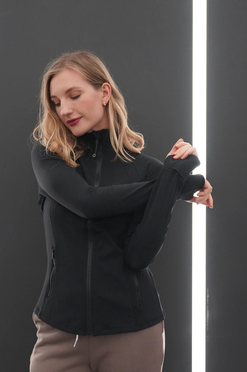 TALIA FLEECE-LINED SLIM FIT JACKET (Final Sale)