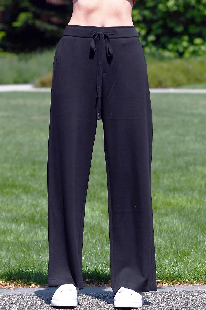 TULLE VEGAN SILK BAMBOO-BLEND PANTS