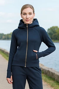 WINTER ULTRA-THICK FLEECE HOODED JACKET – Slim Fit