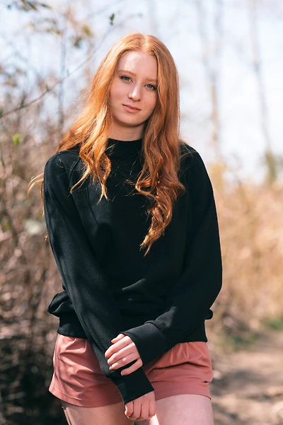 RUBY BAMBOO-BLEND FLEECE SWEATSHIRT