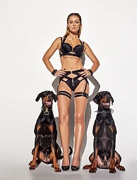 Kukuro Black Complete Lingerie Set