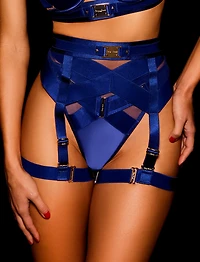 Keely Navy Garter Belt