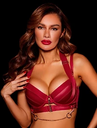 Kukuro Red 3 Piece Lingerie Set