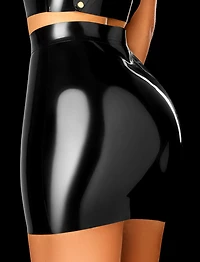Latex 2.0 Black Mini Skirt