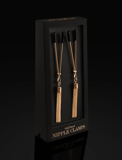 Gold Tassel Nipple Clamps