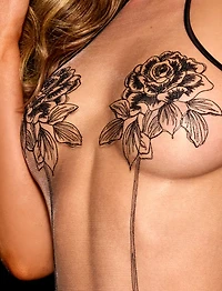 Rosa  Black Bodysuit