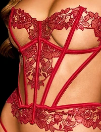 Rosaline Red Corset