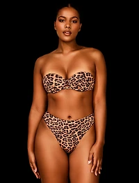 Everyday Smooths Leopard Strapless Push Up Bra