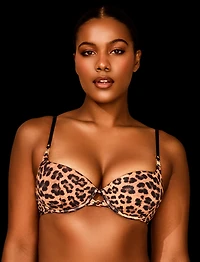 Everyday Smooths Leopard Push Up Bra