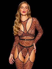 Sumi Leopard Lingerie Set