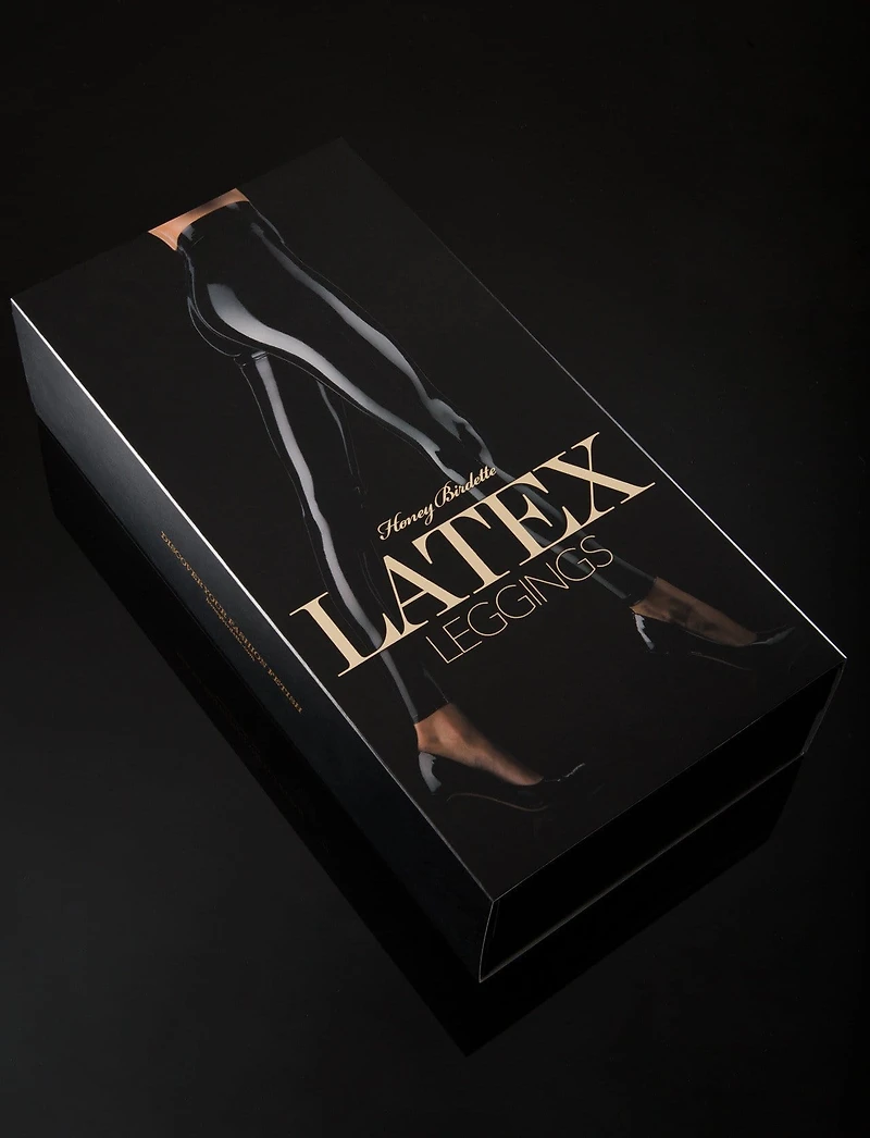 Latex Black Leggings