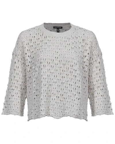 Eileen Fisher Cotton Fluff Bracelet Sleeve Top