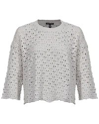 Eileen Fisher Cotton Fluff Bracelet Sleeve Top