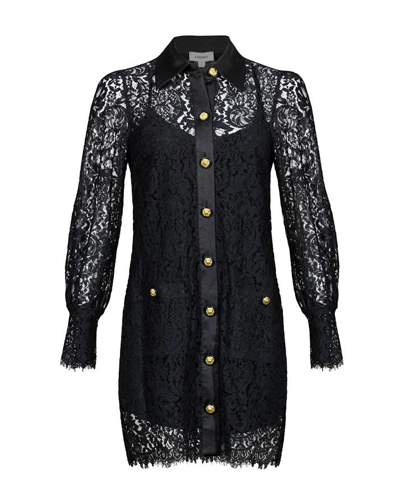 L'Agence Sakura Lace Shift Dress