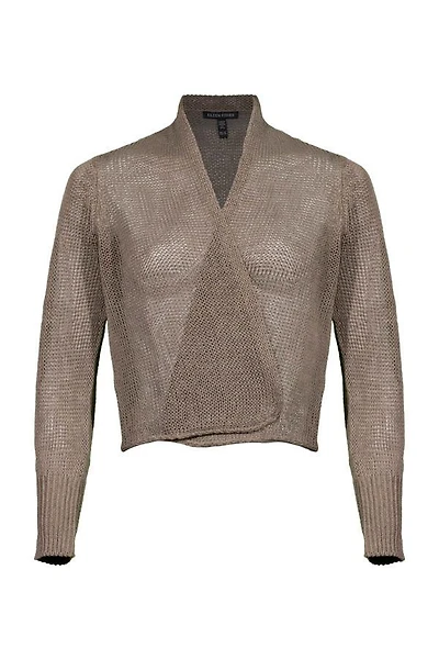 Eileen Fisher Organic Linen Cotton Cord Cropped Cardigan