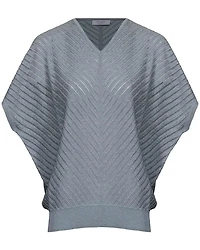 Tonet Shimmer Rib V-Neck Pullover