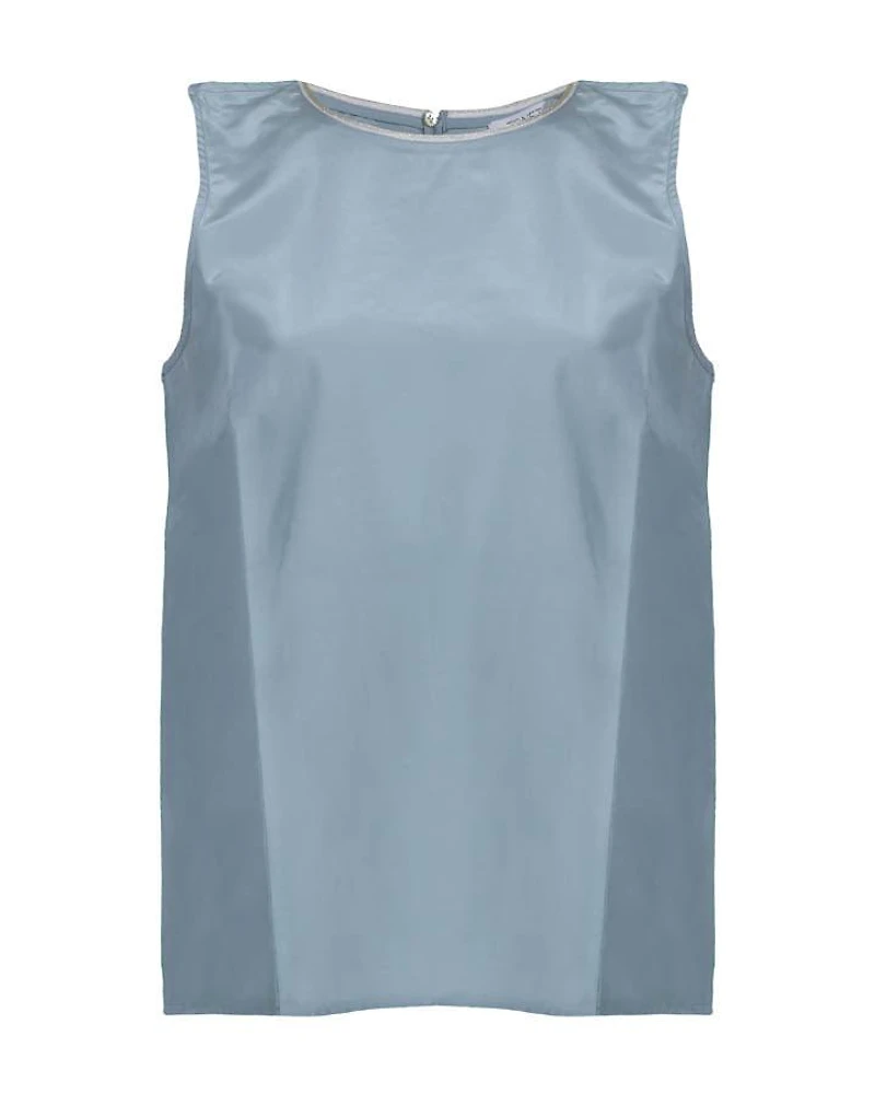 Tonet Sleeveless Cotton Silk Shell