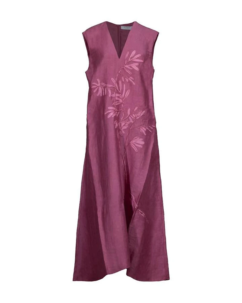 Tonet Floral Embroidery Sleeveless Maxi Dress