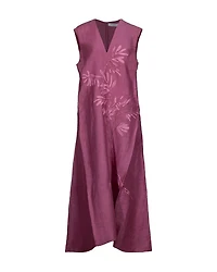 Tonet Floral Embroidery Sleeveless Maxi Dress