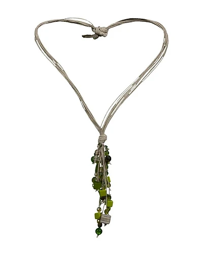 Hubert Gasser Green Dangles Necklace