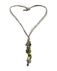 Hubert Gasser Green Dangles Necklace