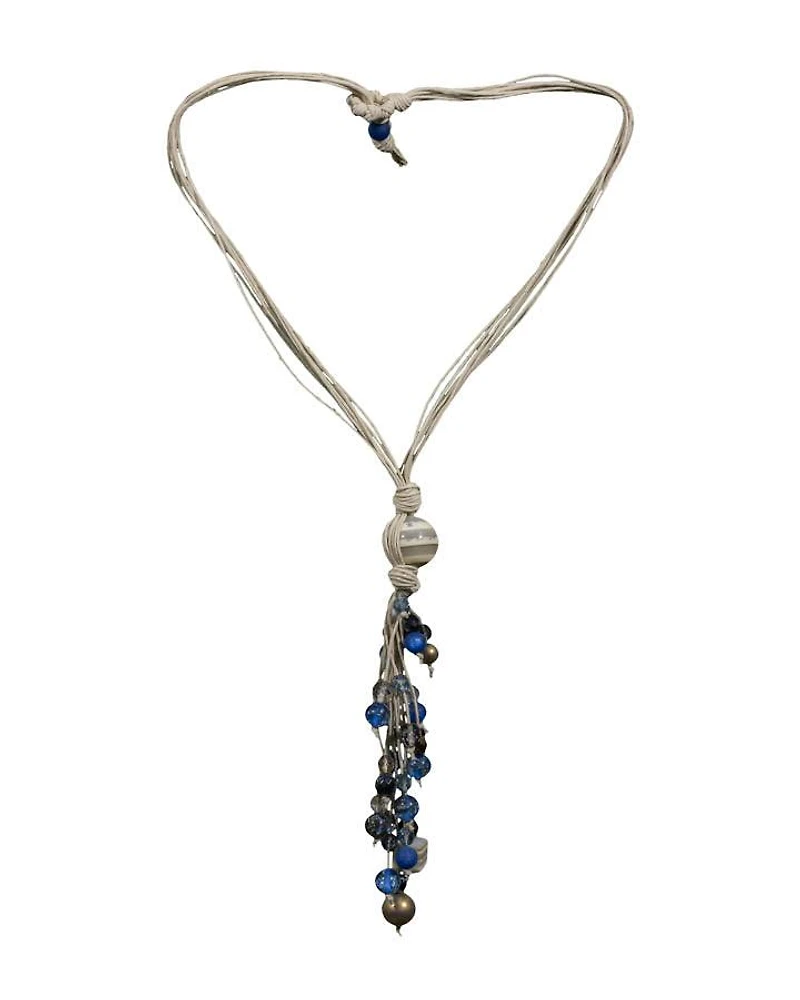 Hubert Gasser Blue Dangles Necklace