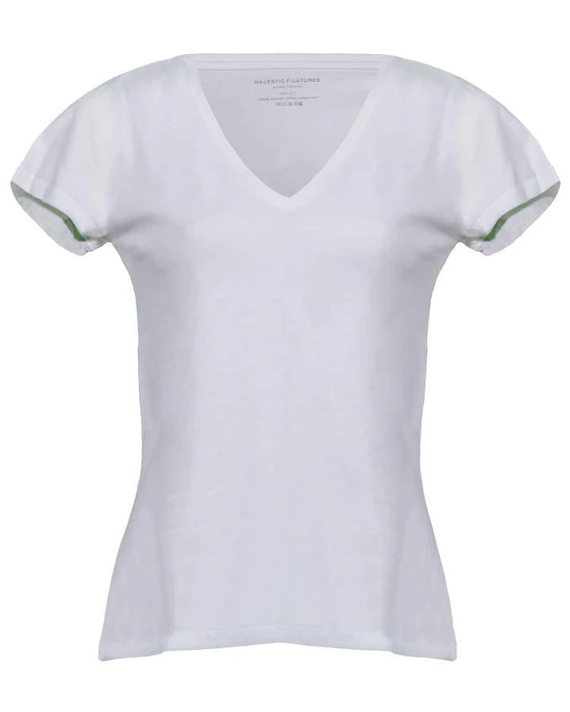 Majestic Filatures Deluxe Cotton V-Neck Tee