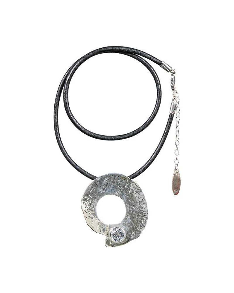 Karyn Chopik Circle of Life Sterling Silver Pendant Necklace