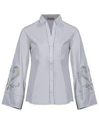 Purotatto Embroidered Sleeves Shirt