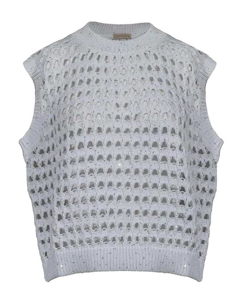 Purotatto Open Knit Sleeveless Pullover