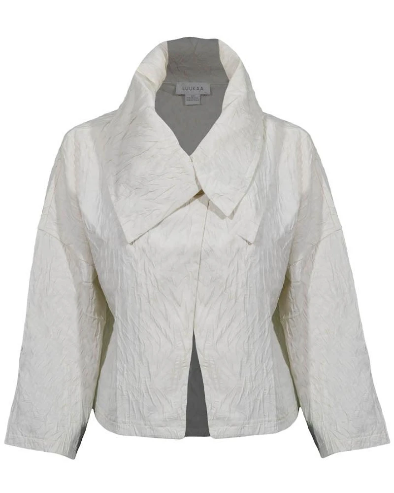Luukaa Cropped Crinkle Jacket