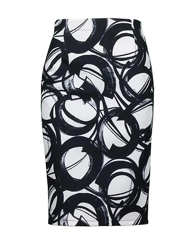 Shan Luna Printed Pencil Skirt