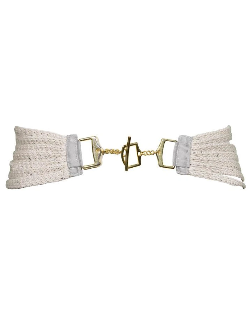 Purotatto Knit Multi Strand Sequin Necklace