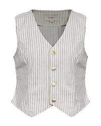 DL1961 Seashell Stripe Denim Vest
