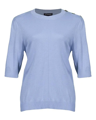 Repeat Three Button Pullover