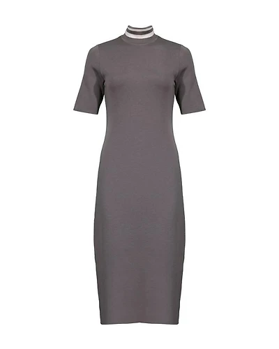 Purotatto Wool Knit Midi Dress