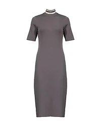 Purotatto Wool Knit Midi Dress