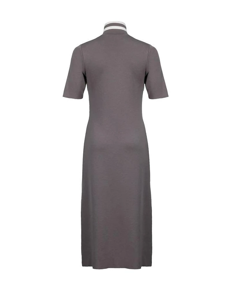 Purotatto Wool Knit Midi Dress
