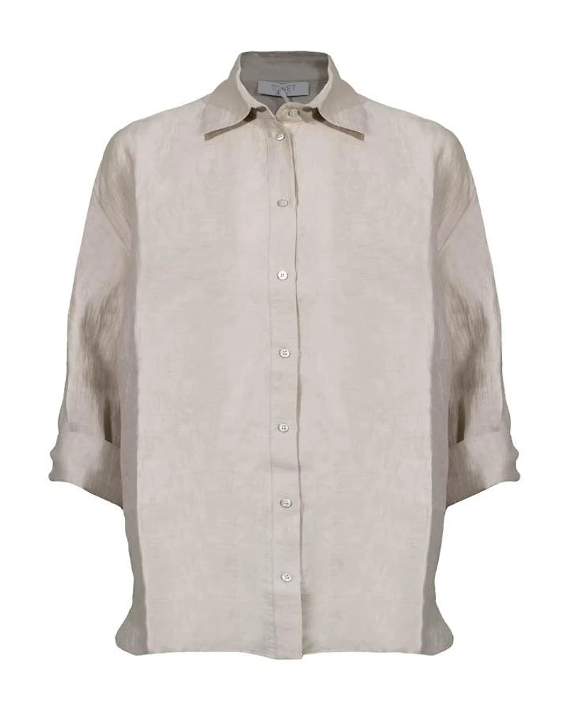 Tonet Relaxed Linen Button Down Shirt