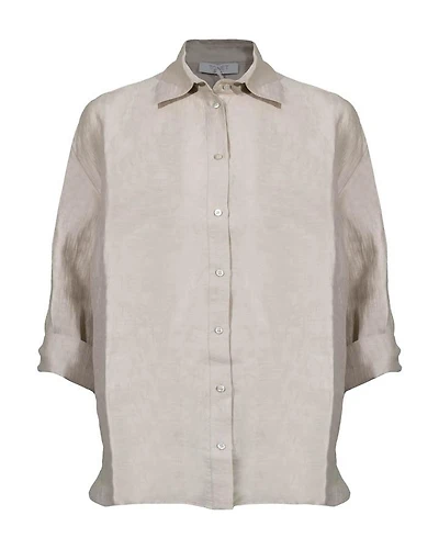 Tonet Relaxed Linen Button Down Shirt