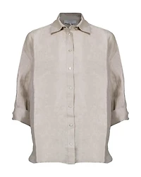 Tonet Relaxed Linen Button Down Shirt